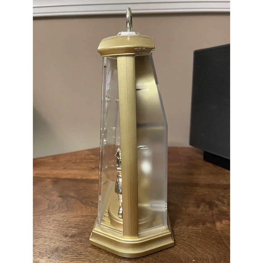 Rhythm Two Tone Carriage Mantel Clock - Gold